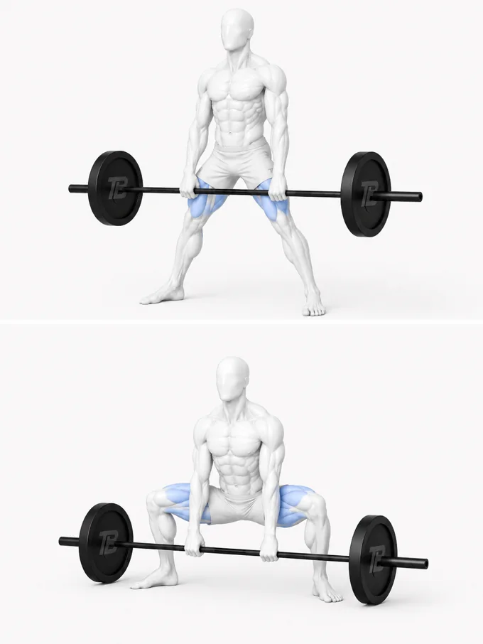 Sumo Deadlift render