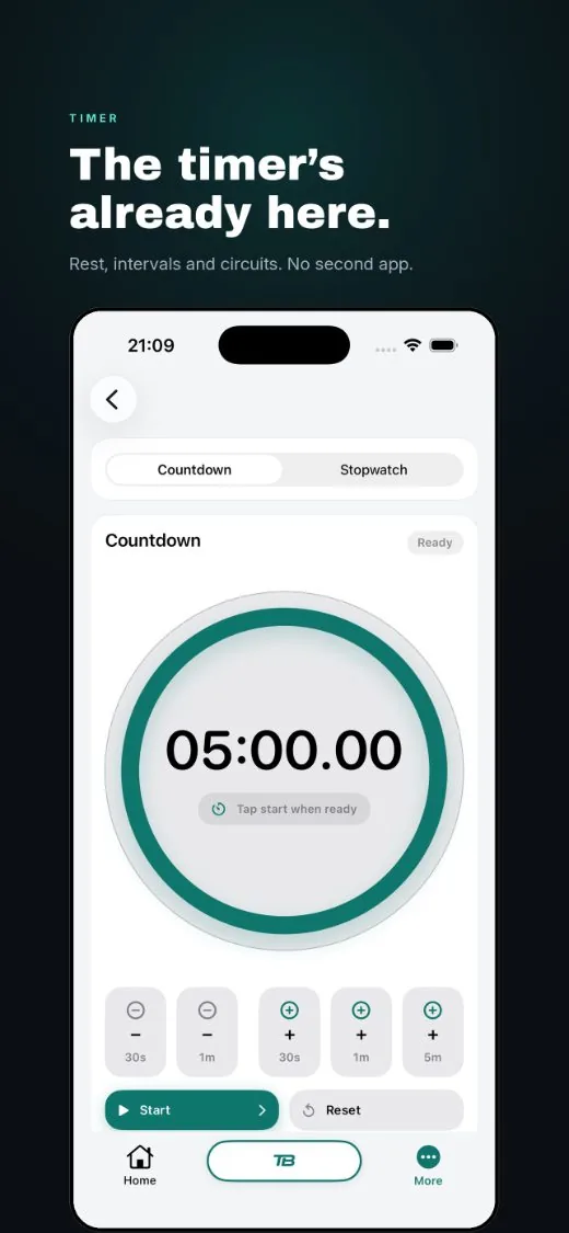 The timer’s already here, rest, intervals and circuits